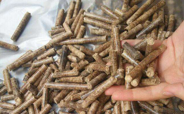 秸稈顆粒機生產(chǎn)的生物質燃料顆粒