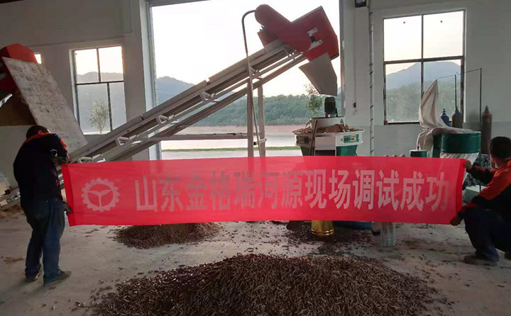 河源顆粒機調(diào)試成功