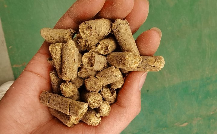 秸稈飼料顆粒機(jī)提高秸稈利用率，飼料顆粒機(jī)是以玉米、豆粕、秸稈、草、稻殼等為原料，通過(guò)粉碎原料后直接壓制成顆粒的飼料加工機(jī)械。